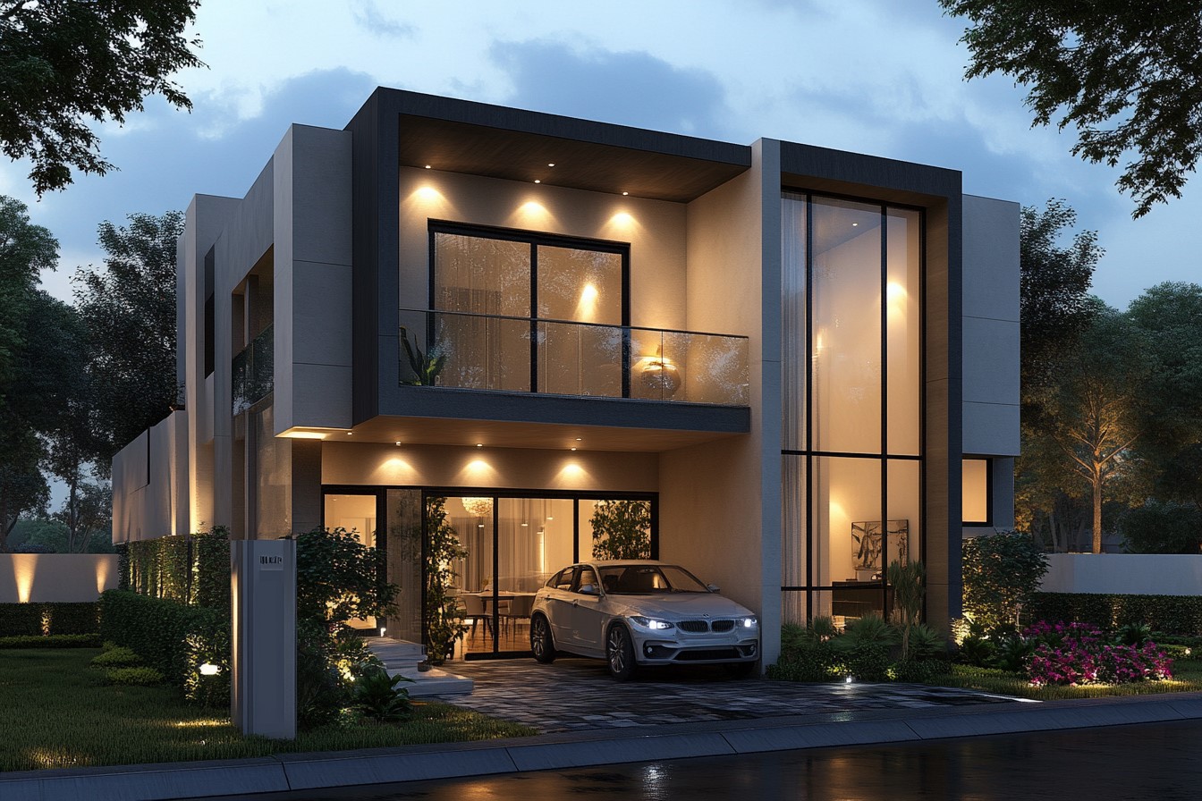 modern-duplex-house-design-with-large-glass-front